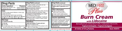 Medi First Plus Burn Cream Label Safetec 2020